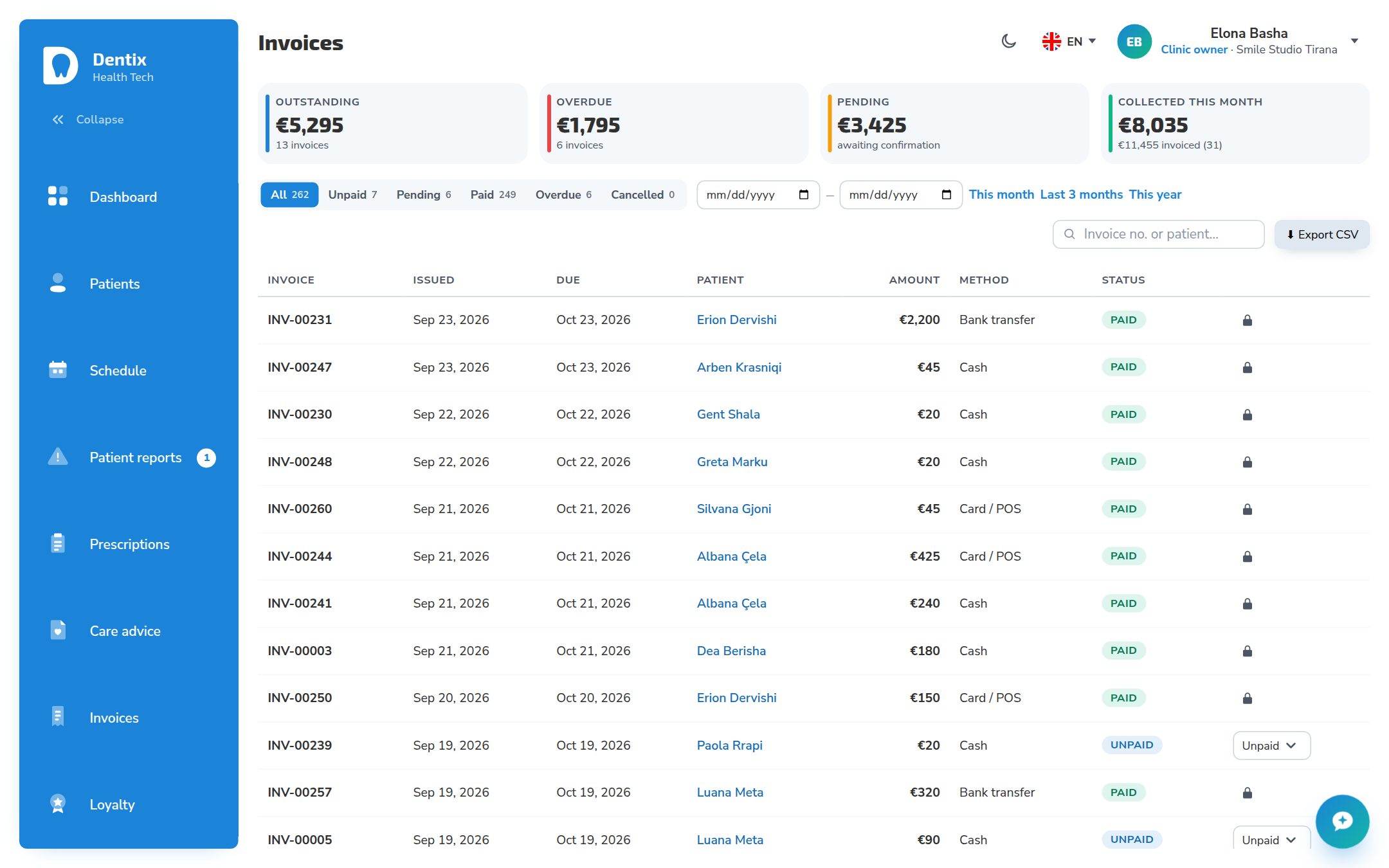 Invoices & payments